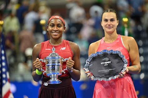 Sabalenka and Djokovic are No. 1 in the rankings. Coco Gauff is No. 3 in singles, No. 1 in doubles